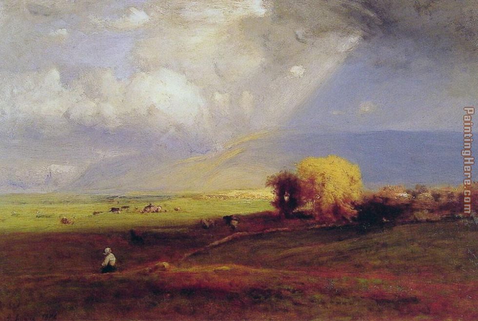 Passing Clouds painting - George Inness Passing Clouds art painting
